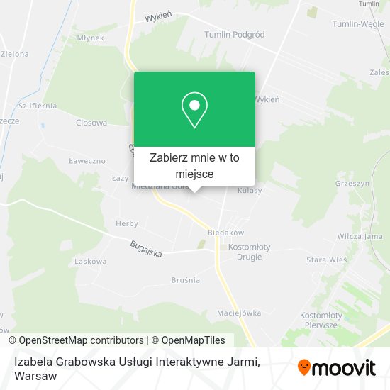 Mapa Izabela Grabowska Usługi Interaktywne Jarmi