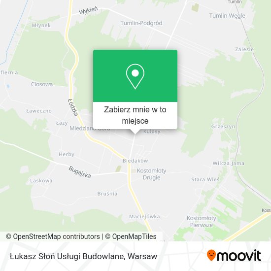 Mapa Łukasz Słoń Usługi Budowlane