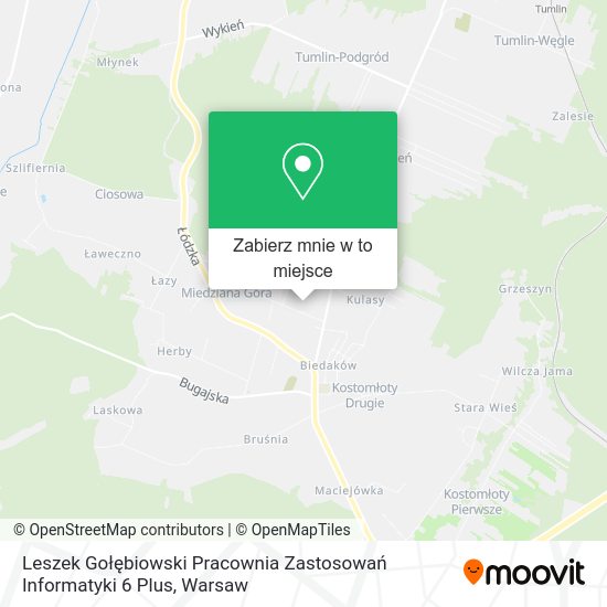 Mapa Leszek Gołębiowski Pracownia Zastosowań Informatyki 6 Plus