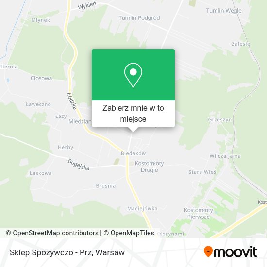 Mapa Sklep Spozywczo - Prz