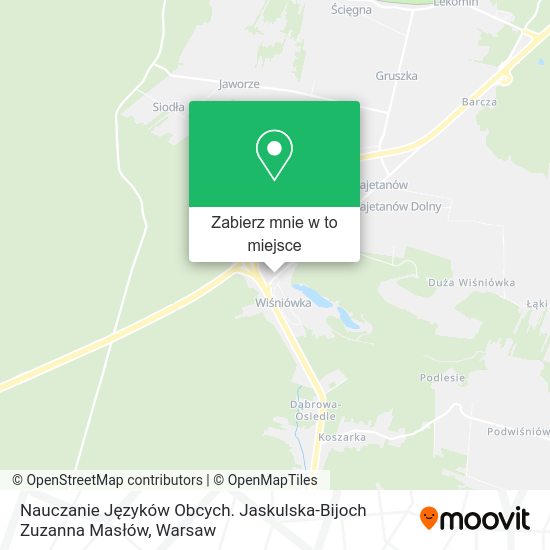 Mapa Nauczanie Języków Obcych. Jaskulska-Bijoch Zuzanna Masłów