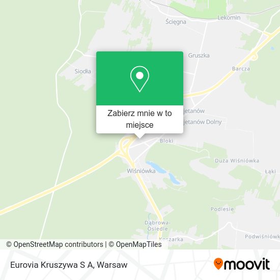 Mapa Eurovia Kruszywa S A