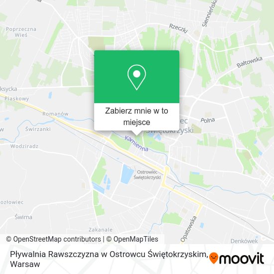 Mapa Pływalnia Rawszczyzna w Ostrowcu Świętokrzyskim