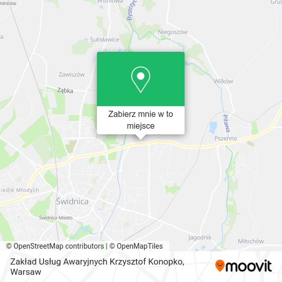 Mapa Zakład Usług Awaryjnych Krzysztof Konopko