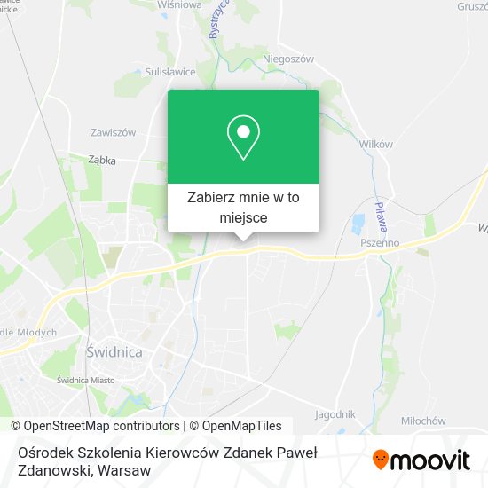 Mapa Ośrodek Szkolenia Kierowców Zdanek Paweł Zdanowski