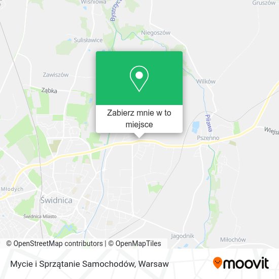 Mapa Mycie i Sprzątanie Samochodów