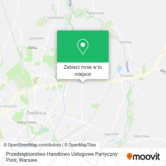 Mapa Przedsiębiorstwo Handlowo Usługowe Partyczny Piotr