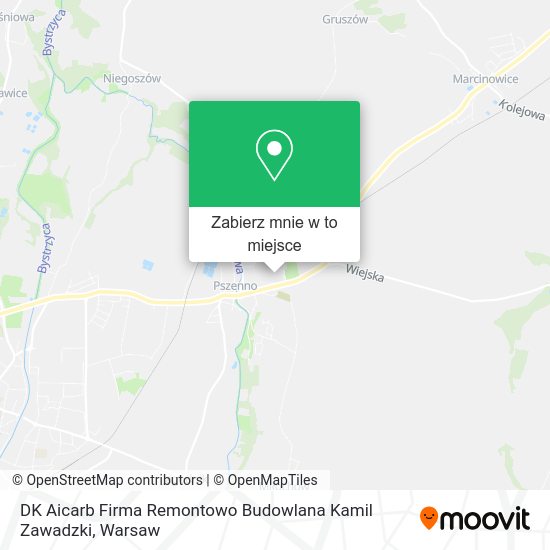 Mapa DK Aicarb Firma Remontowo Budowlana Kamil Zawadzki