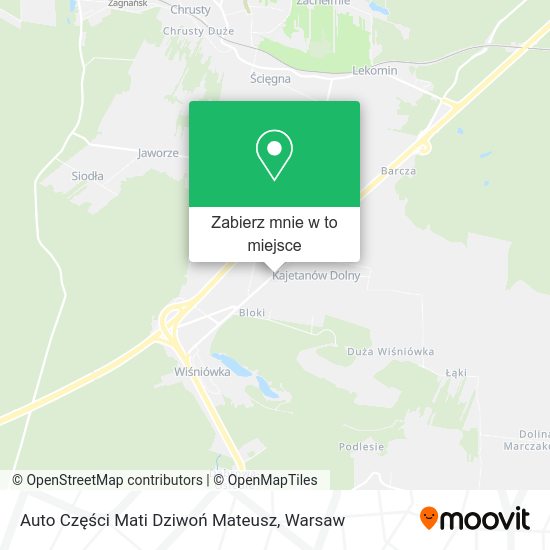 Mapa Auto Części Mati Dziwoń Mateusz