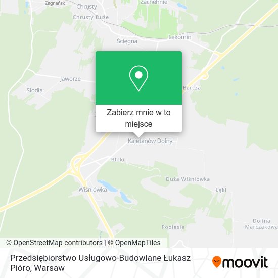 Mapa Przedsiębiorstwo Usługowo-Budowlane Łukasz Pióro