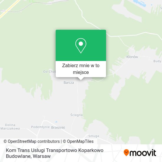 Mapa Kom Trans Uslugi Transportowo Koparkowo Budowlane