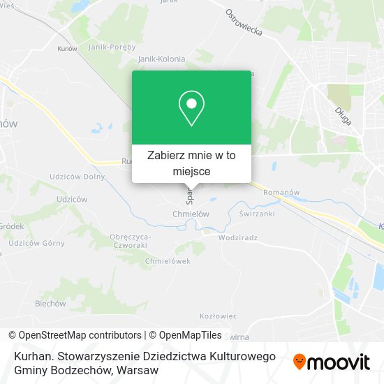 Mapa Kurhan. Stowarzyszenie Dziedzictwa Kulturowego Gminy Bodzechów