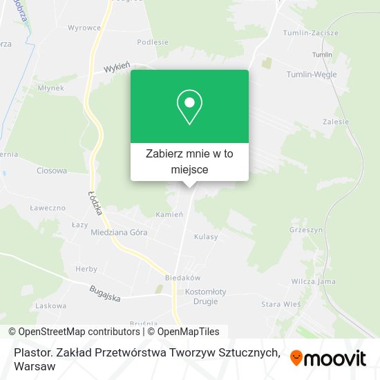 Mapa Plastor. Zakład Przetwórstwa Tworzyw Sztucznych