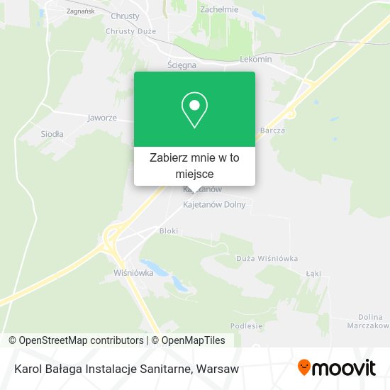 Mapa Karol Bałaga Instalacje Sanitarne