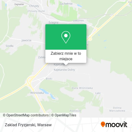 Mapa Zaklad Fryzjerski