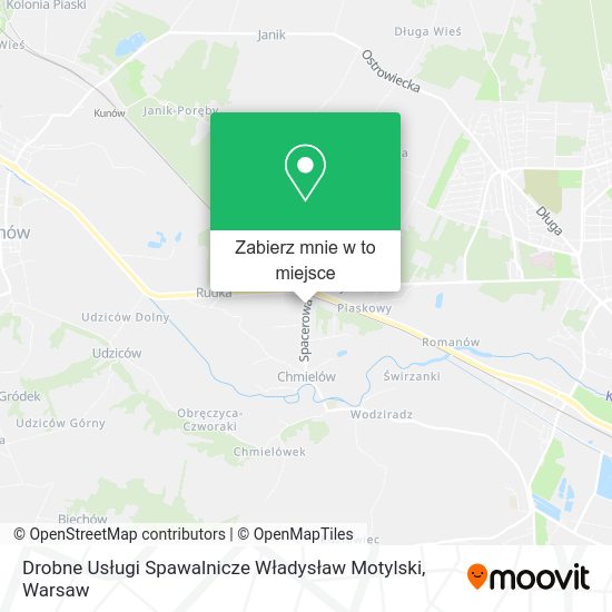 Mapa Drobne Usługi Spawalnicze Władysław Motylski