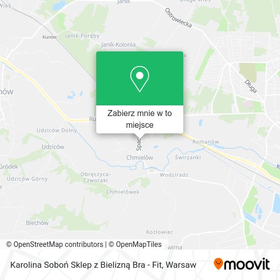 Mapa Karolina Soboń Sklep z Bielizną Bra - Fit