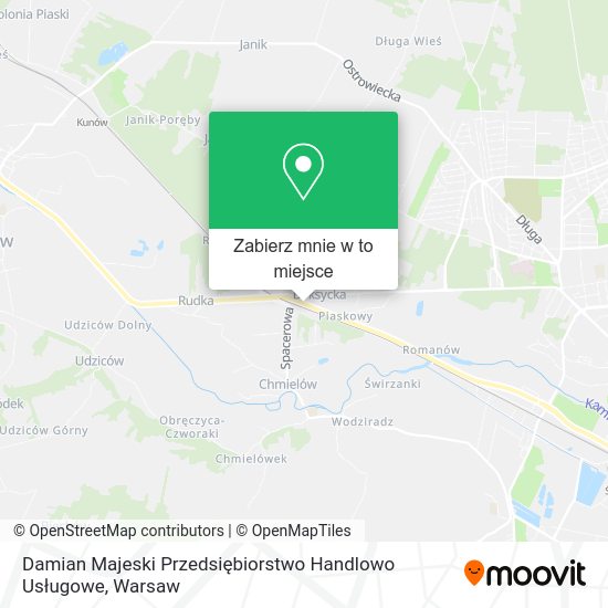 Mapa Damian Majeski Przedsiębiorstwo Handlowo Usługowe