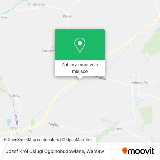 Mapa Józef Król Usługi Ogólnobudowlane