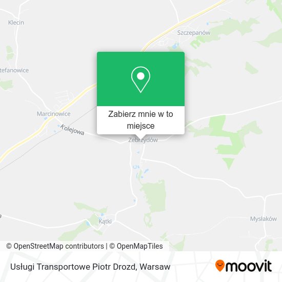 Mapa Usługi Transportowe Piotr Drozd