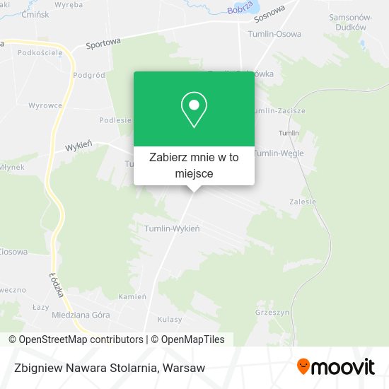 Mapa Zbigniew Nawara Stolarnia