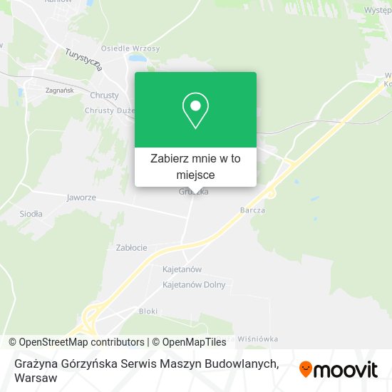 Mapa Grażyna Górzyńska Serwis Maszyn Budowlanych