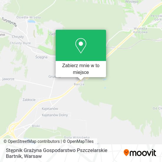 Mapa Stępnik Grażyna Gospodarstwo Pszczelarskie Bartnik