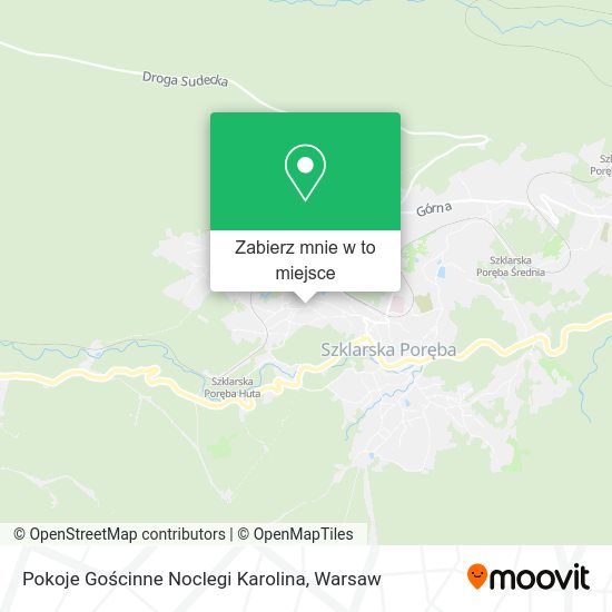 Mapa Pokoje Gościnne Noclegi Karolina