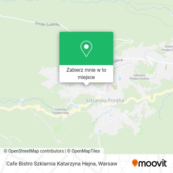 Mapa Cafe Bistro Szklarnia Katarzyna Hejna