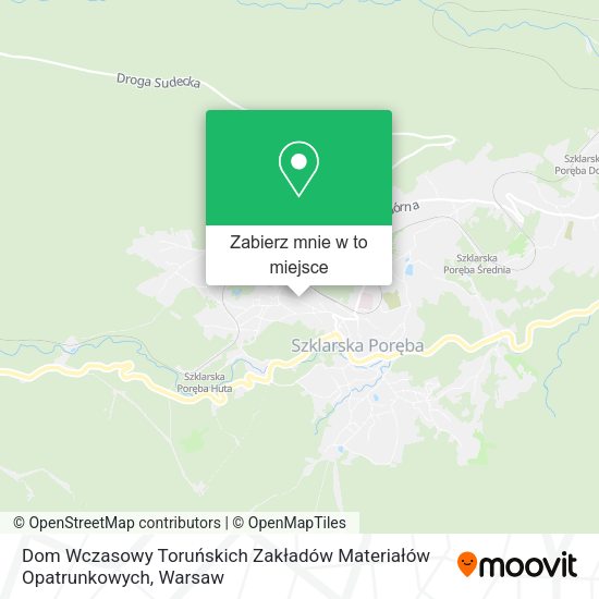 Mapa Dom Wczasowy Toruńskich Zakładów Materiałów Opatrunkowych