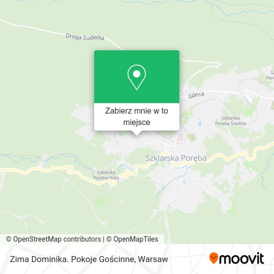 Mapa Zima Dominika. Pokoje Gościnne