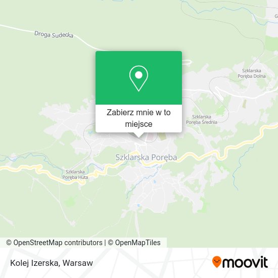 Mapa Kolej Izerska