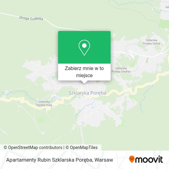 Mapa Apartamenty Rubin Szklarska Poręba