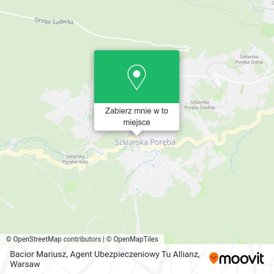 Mapa Bacior Mariusz, Agent Ubezpieczeniowy Tu Allianz