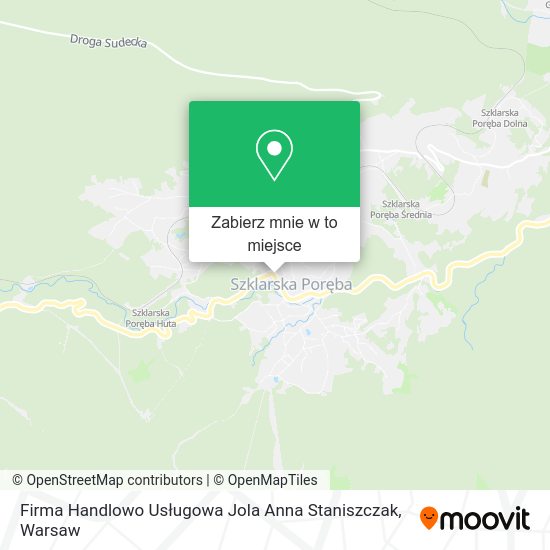 Mapa Firma Handlowo Usługowa Jola Anna Staniszczak