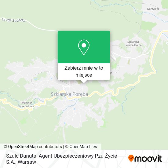 Mapa Szulc Danuta, Agent Ubezpieczeniowy Pzu Życie S.A.