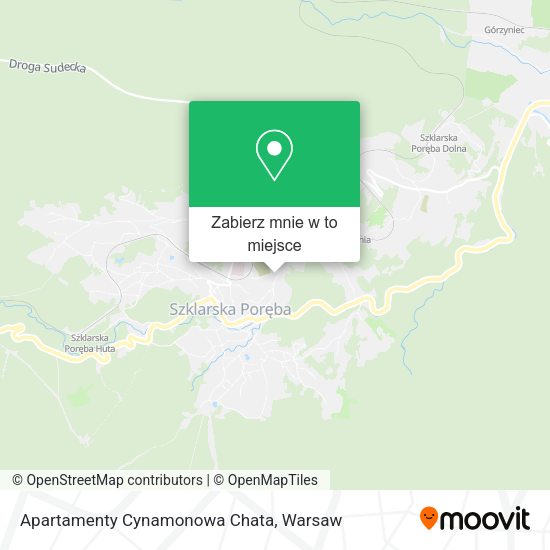 Mapa Apartamenty Cynamonowa Chata