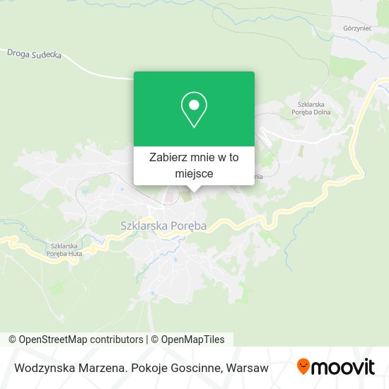 Mapa Wodzynska Marzena. Pokoje Goscinne