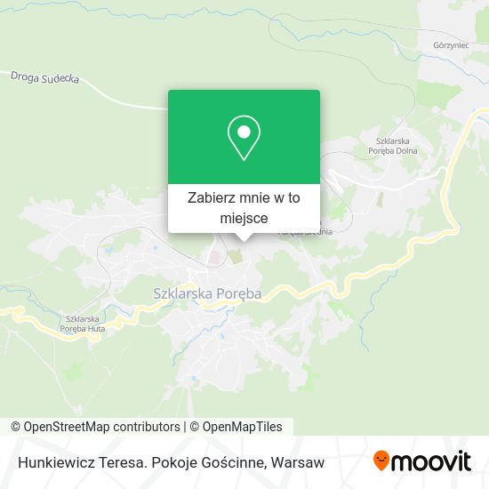 Mapa Hunkiewicz Teresa. Pokoje Gościnne