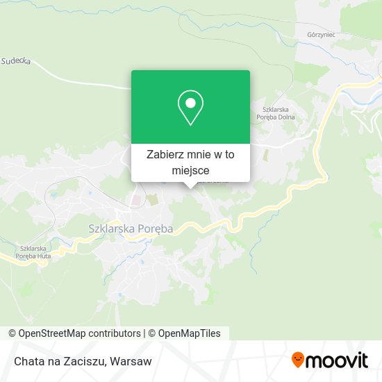 Mapa Chata na Zaciszu