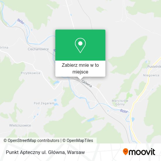 Mapa Punkt Apteczny ul. Główna