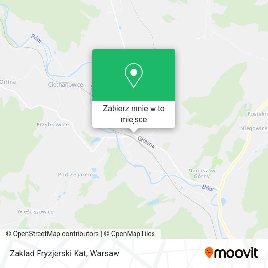 Mapa Zaklad Fryzjerski Kat