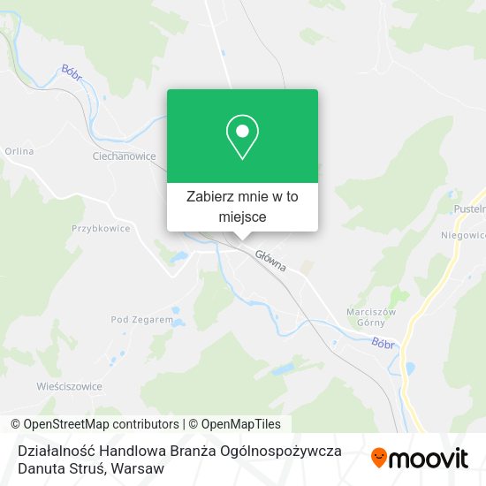 Mapa Działalność Handlowa Branża Ogólnospożywcza Danuta Struś