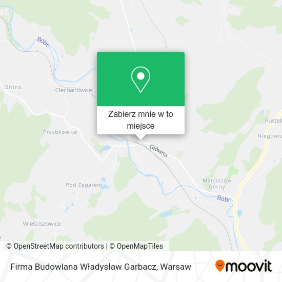 Mapa Firma Budowlana Władysław Garbacz