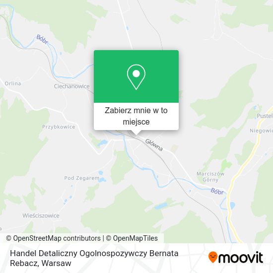 Mapa Handel Detaliczny Ogolnospozywczy Bernata Rebacz