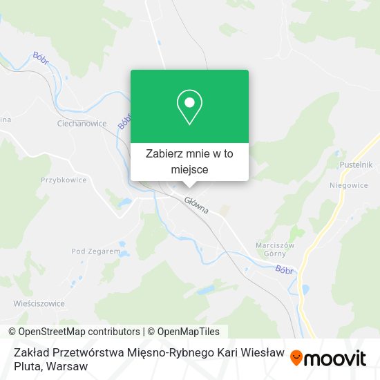 Mapa Zakład Przetwórstwa Mięsno-Rybnego Kari Wiesław Pluta