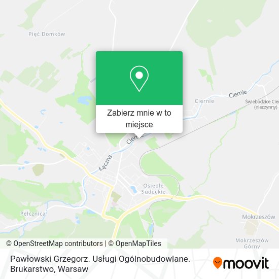 Mapa Pawłowski Grzegorz. Usługi Ogólnobudowlane. Brukarstwo