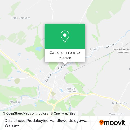 Mapa Dzialalnosc Produkcyjno Handlowo Uslugowa