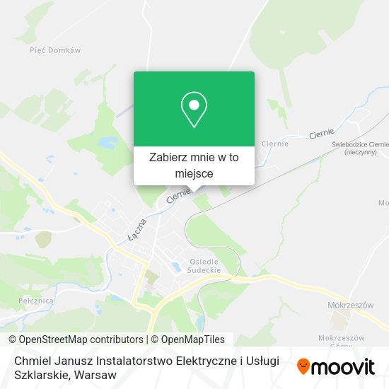 Mapa Chmiel Janusz Instalatorstwo Elektryczne i Usługi Szklarskie