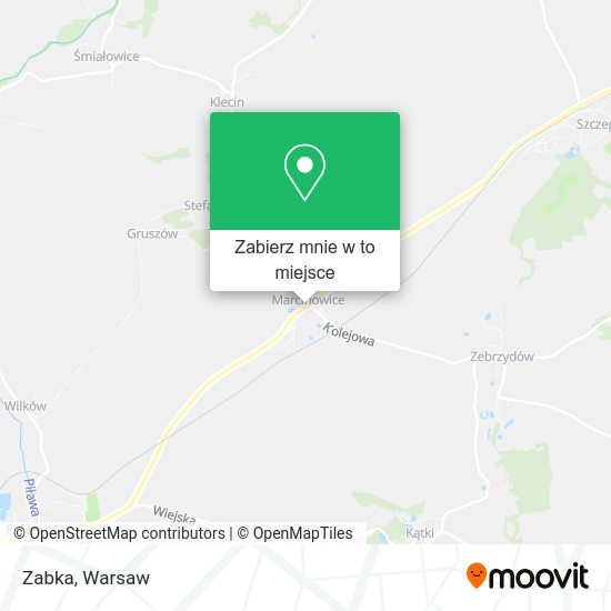 Mapa Zabka